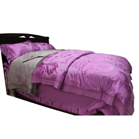 纯棉提花花边四件套